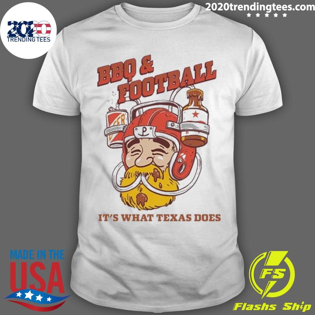 Best Bbq & Football It's What Texas Does T-Shirt