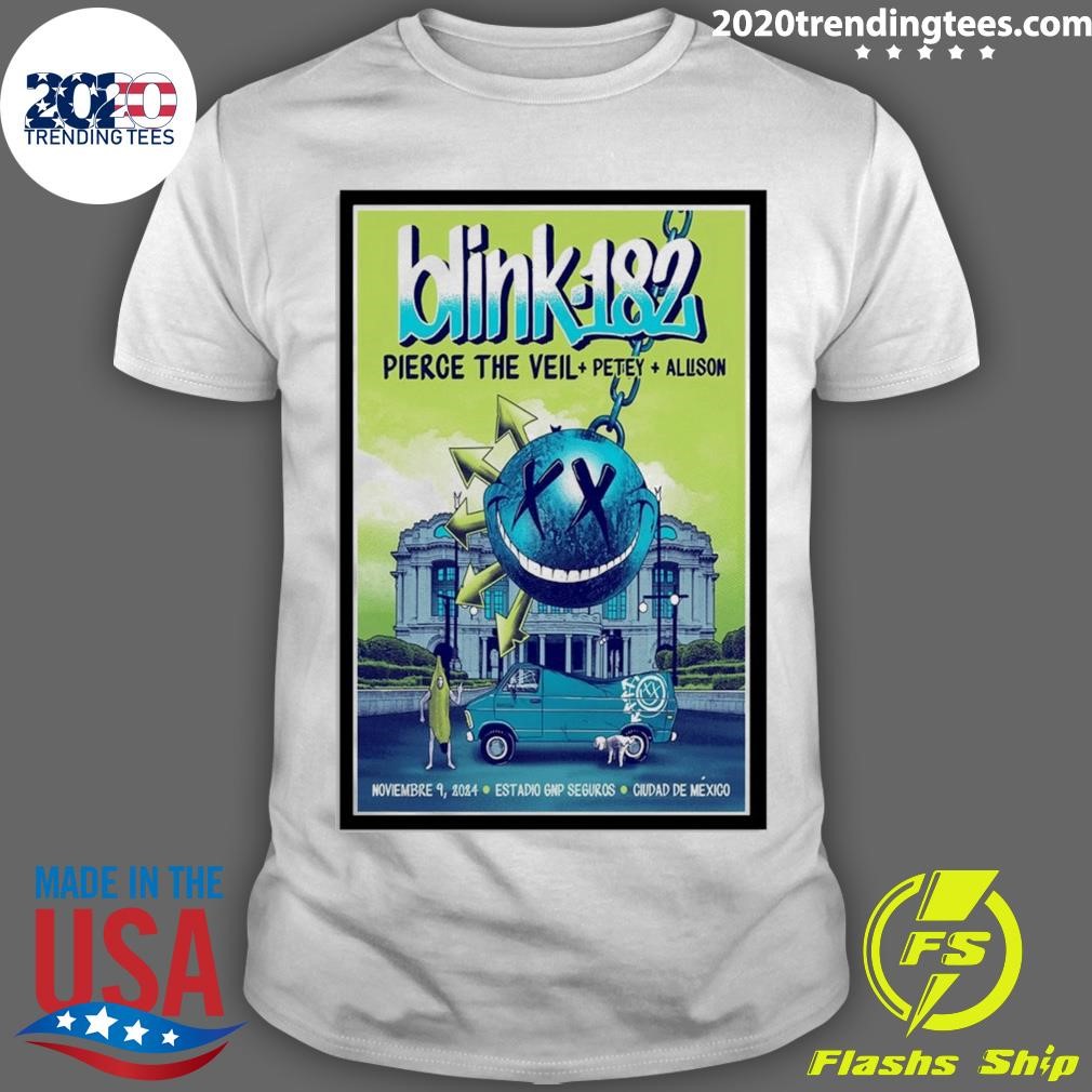 Best Blink 182 Nov 9 2024 Foro Sol In Mexico Poster T-shirt