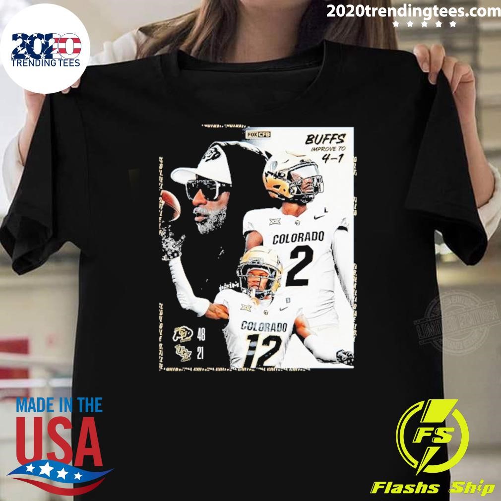 Best Colorado Buffaloes 48-21 Ucf Knights Buffs Improve To 4-1 T-shirt