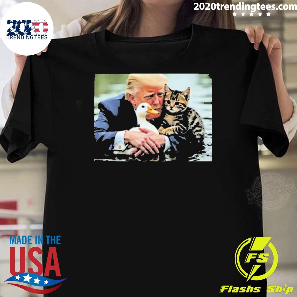 Best Donald Trump Cats and Ducks Memes T-shirt