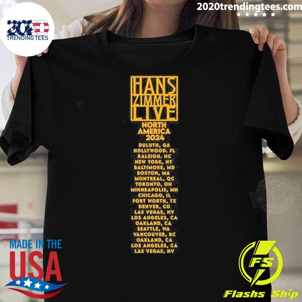 Best Hans Zimmer Live Admat North America Tour 2024 Artist T-shirt