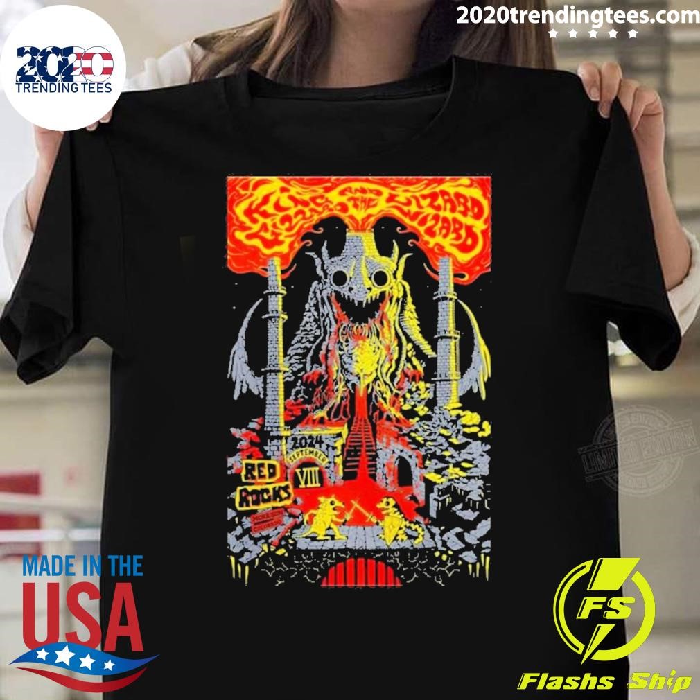 Best King Gizzard And The Lizard Wizard Sept 8, 2024 In Morrison, Co Tour Poster T-shirt