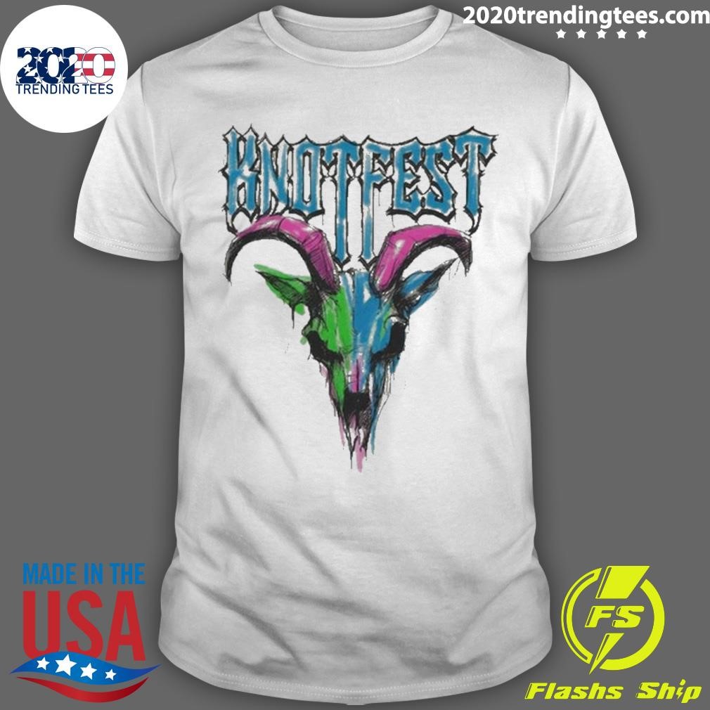 Best Knotfest Pencil Sketch Goat 2024 T-shirt