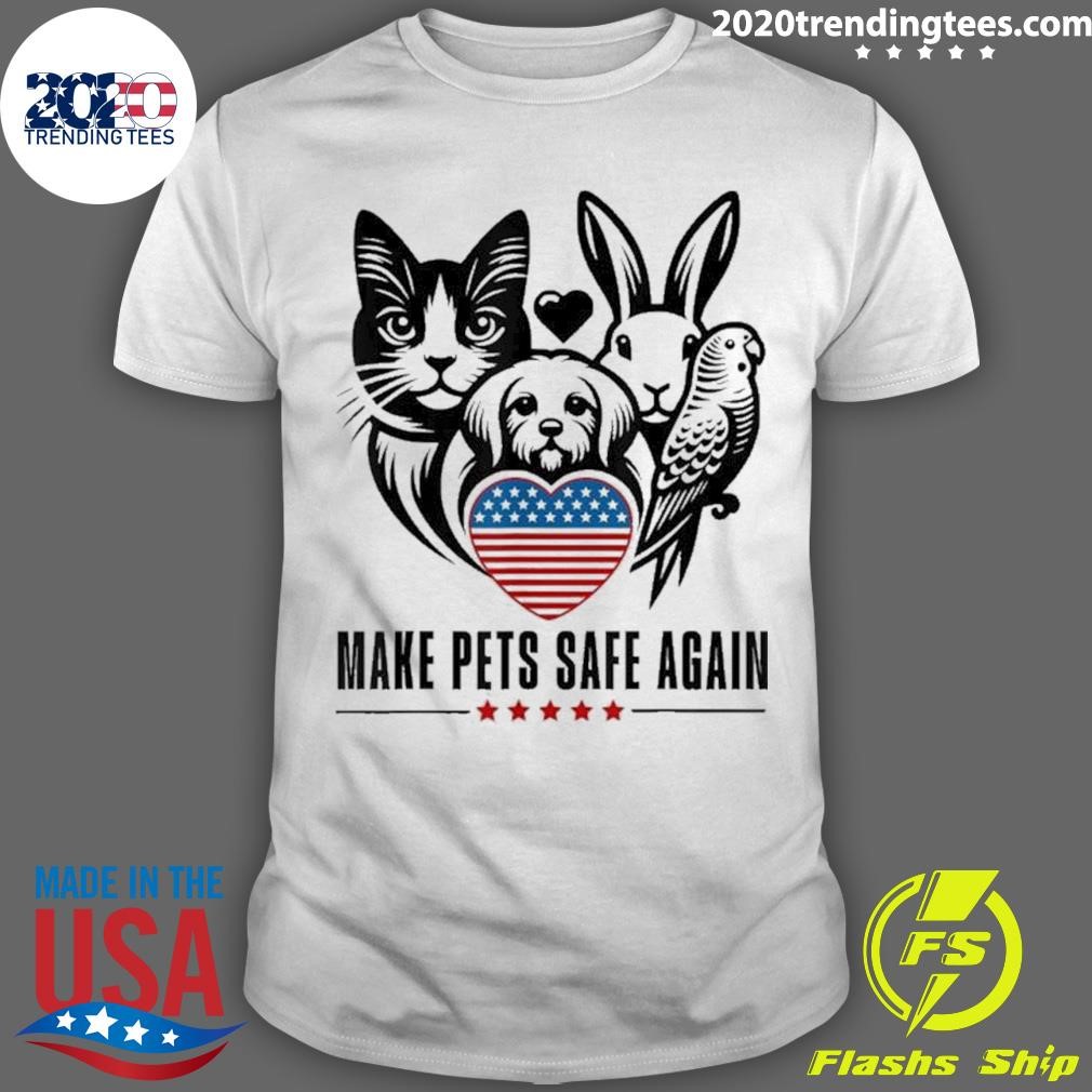 Best Make Pets Safe Again Trump Harris Debate Eating The Dogs Cat T-Shirt