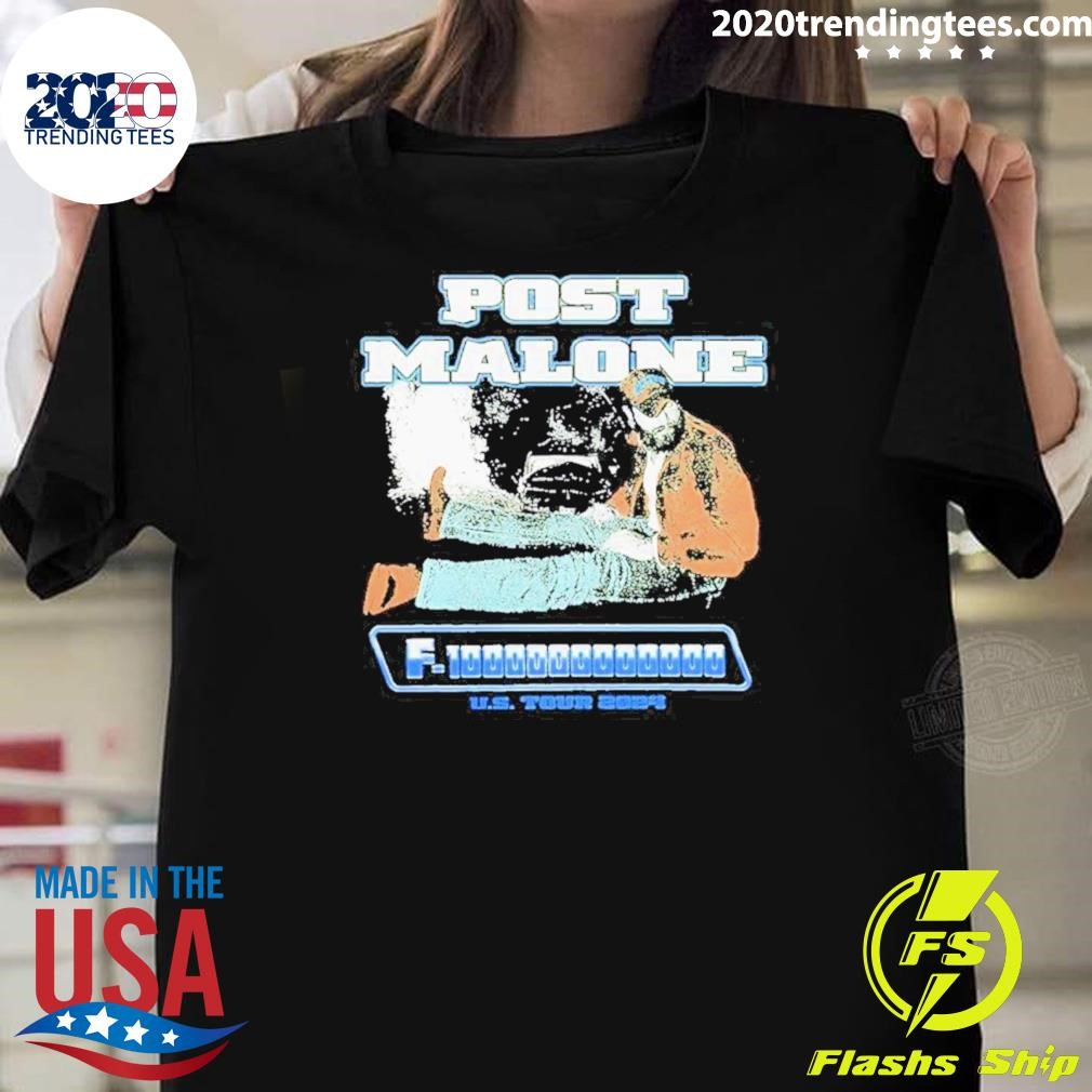 Best Post Malone F1 Trillion Tour Us 2024 T-shirt