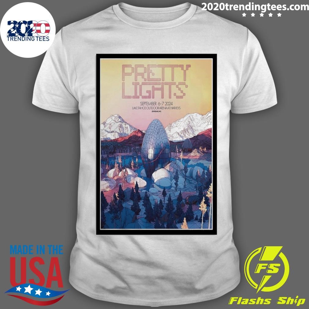 Best Pretty Lights Poster Stateline, NV September 6-7, 2024 Lake Tahoe Outdoor Arena at Harveys T-shirt