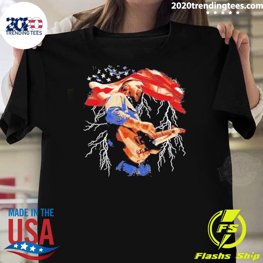 Best Zach Bryan Zach Bryan American Flag 2024 T-shirt