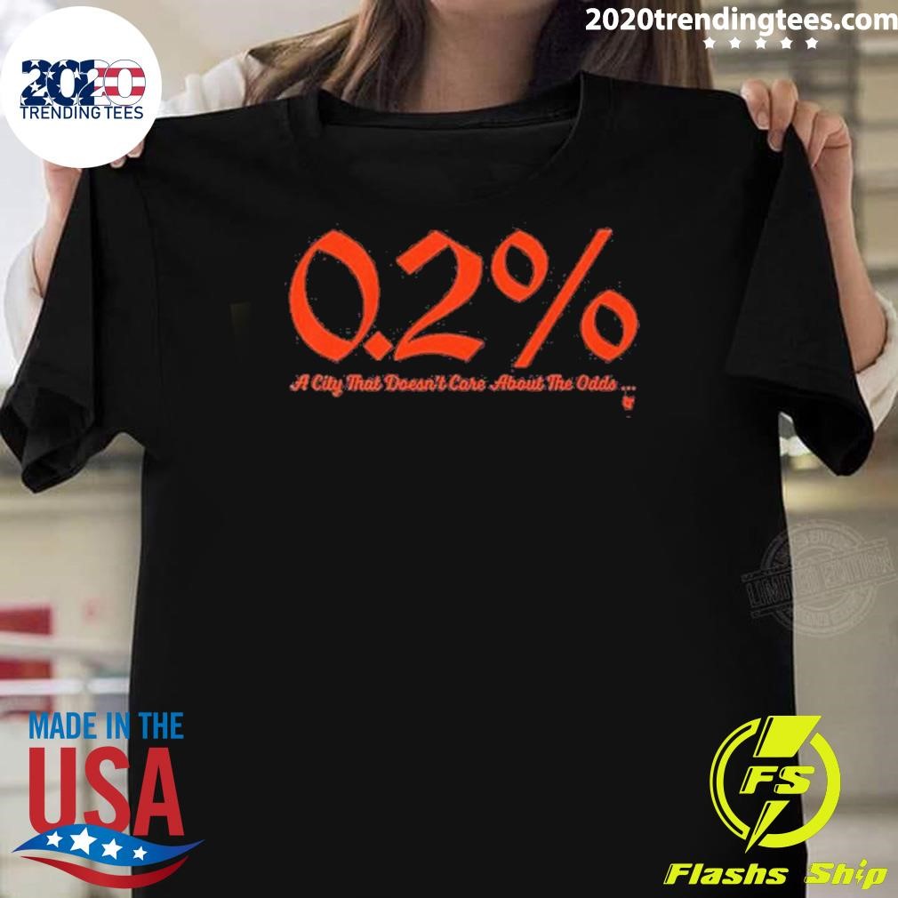 Funny 0.2 Percent Chance Detroit Baseball 2024 T-shirt