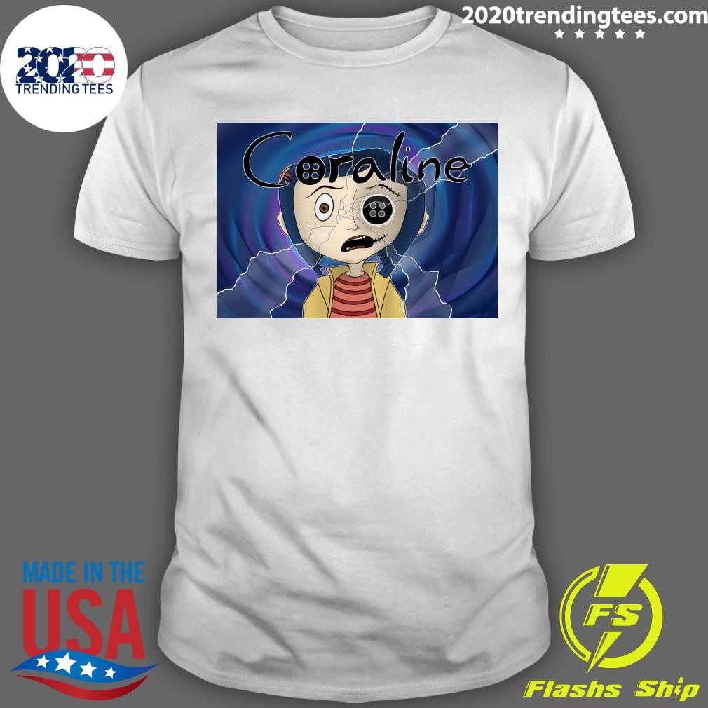 Funny 15th Anniversary Of Coraline A Review Of A Nostalgic, Delightfully Creepy Film T-shirt