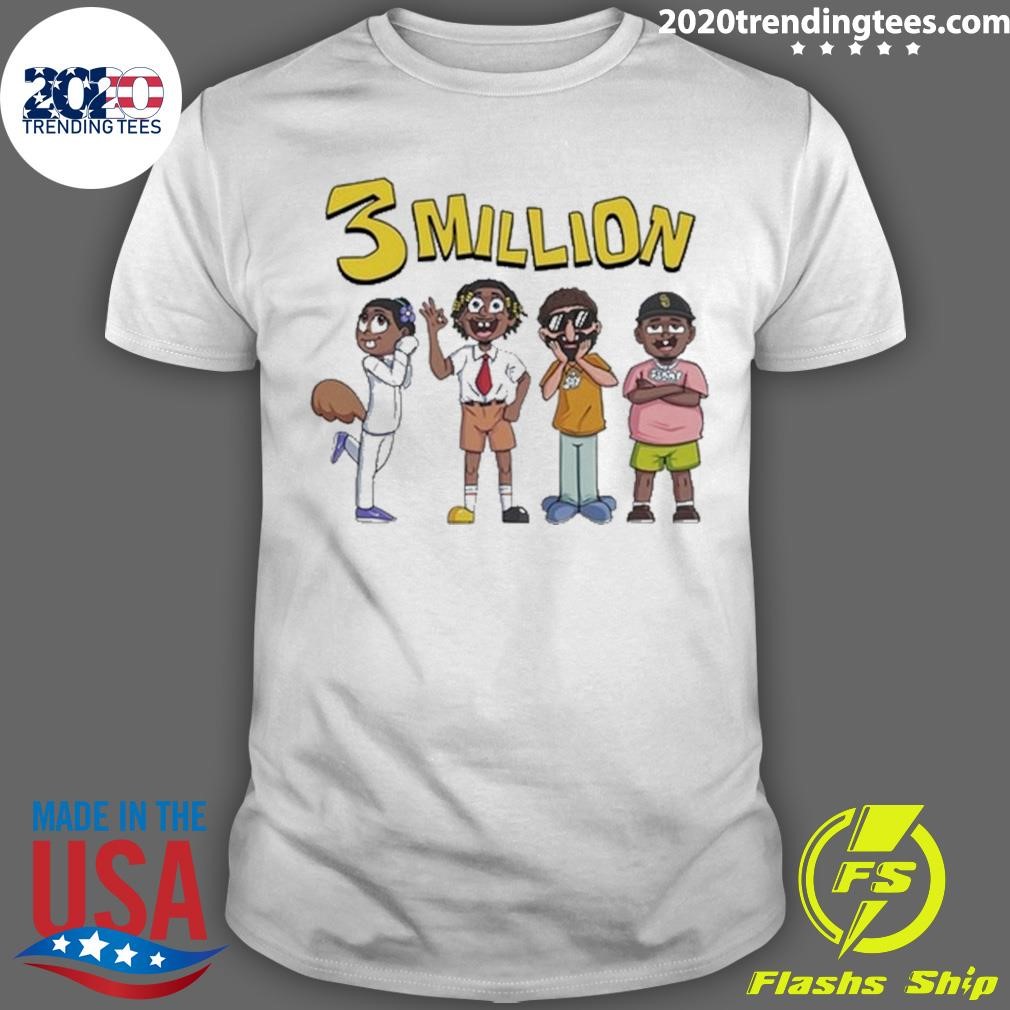 Funny 3 Million Subscribers T-shirt