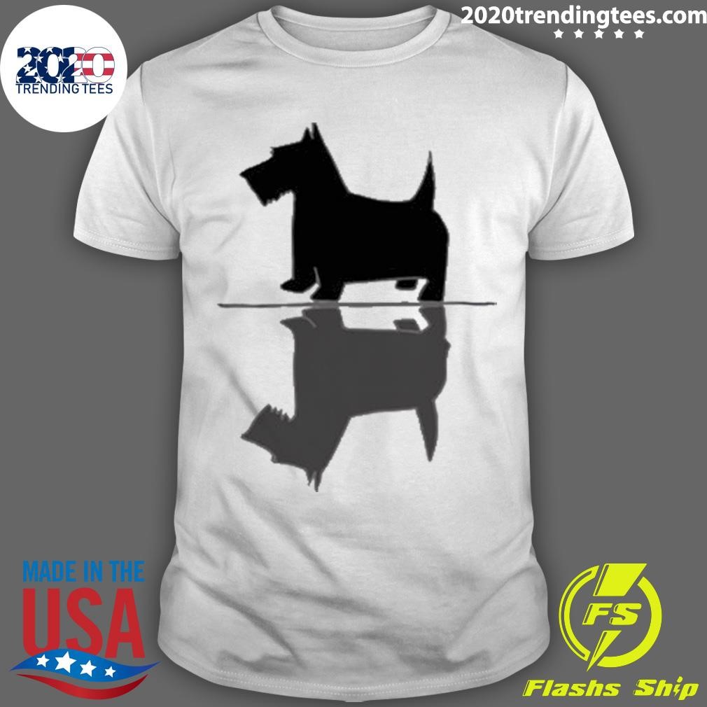 Funny Artistic Scottish Terrier Dog Reflections 2024 T-shirt