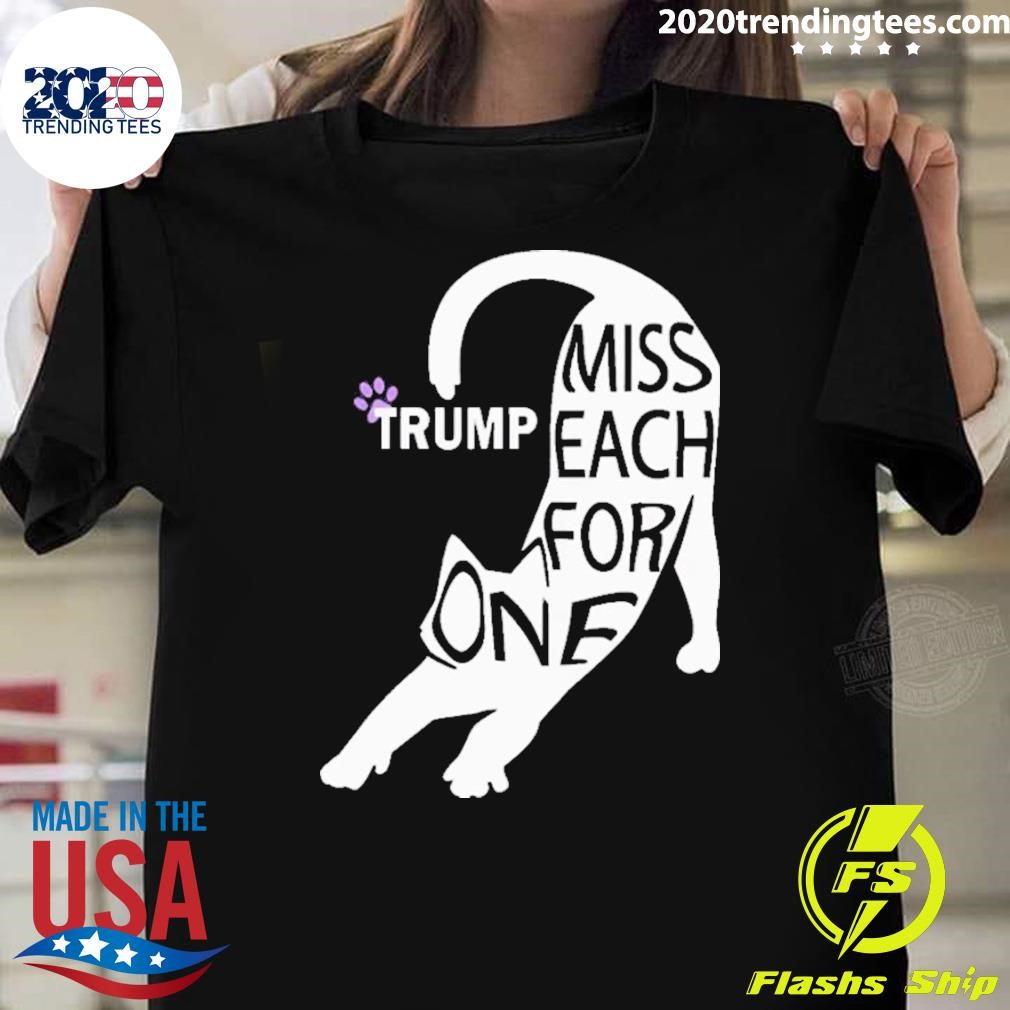 Funny Cat Cute Trump One For Each 2024 T-shirt