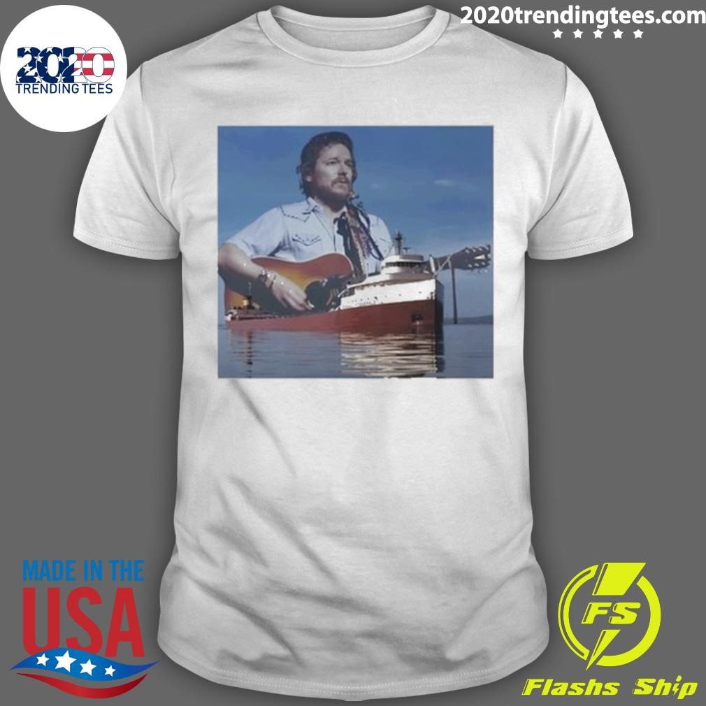 Funny Gordon Lightfoot And Edmund Fitzgerald T-shirt