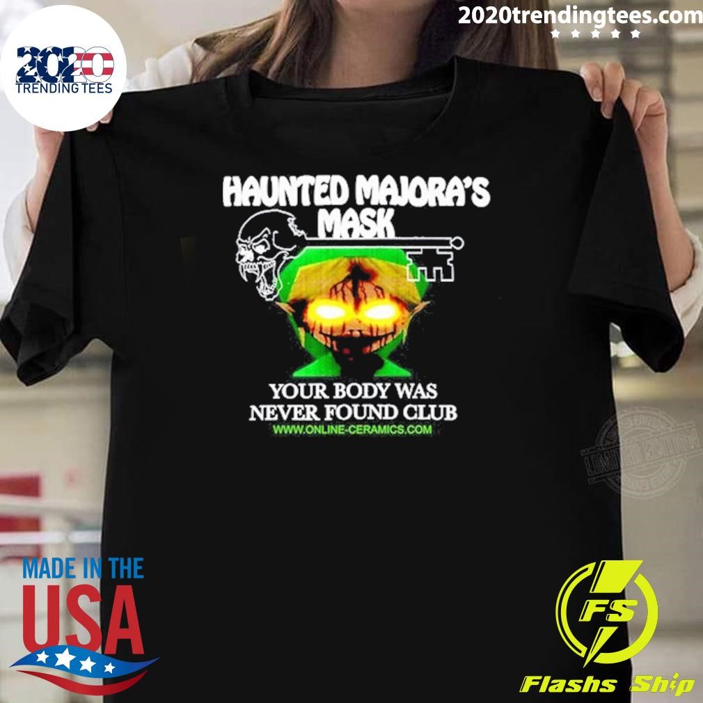 Funny Haunted Majora's Mask Your Body Was Never Found Club T-shirt