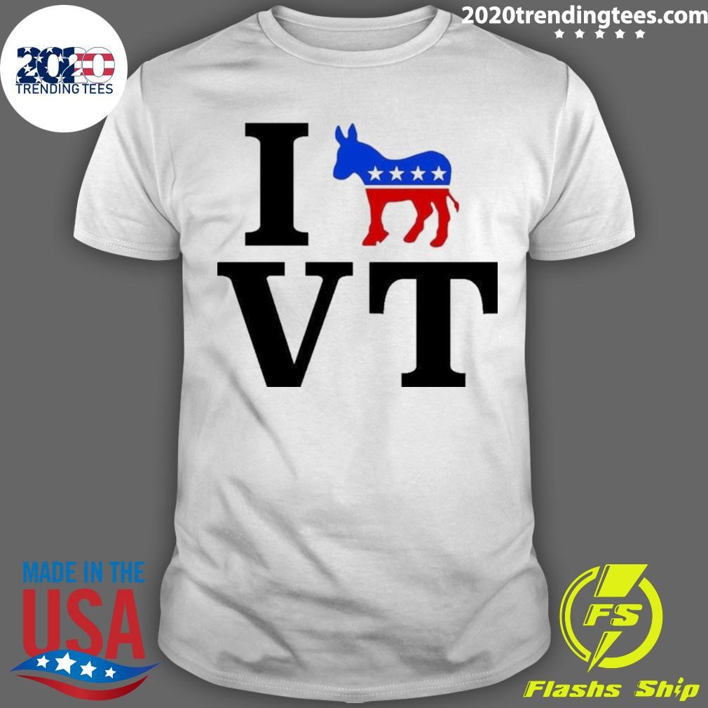 Funny I Democrat Vermont – Vt T-Shirt