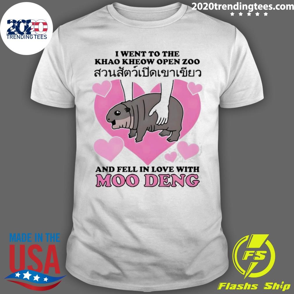 Funny I Went To The Khao Kheow Open Zoo And Fell In Love With Moo Deng T-shirt