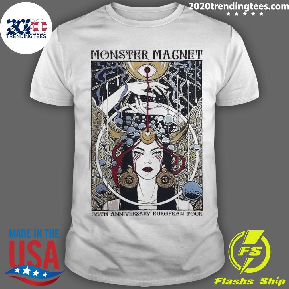 Funny Monster Magnet 35th Anniversary European Tour 2024 Inspired By Aglaea The Grace Of Splendor 2024 T-shirt