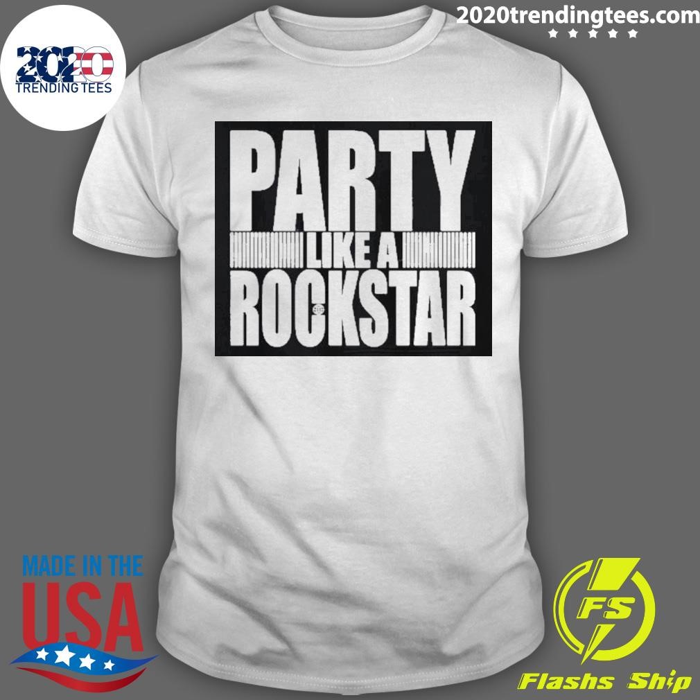 Funny Party Like A Rockstar 2024 T-shirt