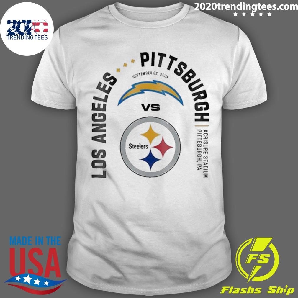 Funny Pittsburgh Steelers vs. Los Angeles Chargers Sept 22 2024 Game Day T-shirt