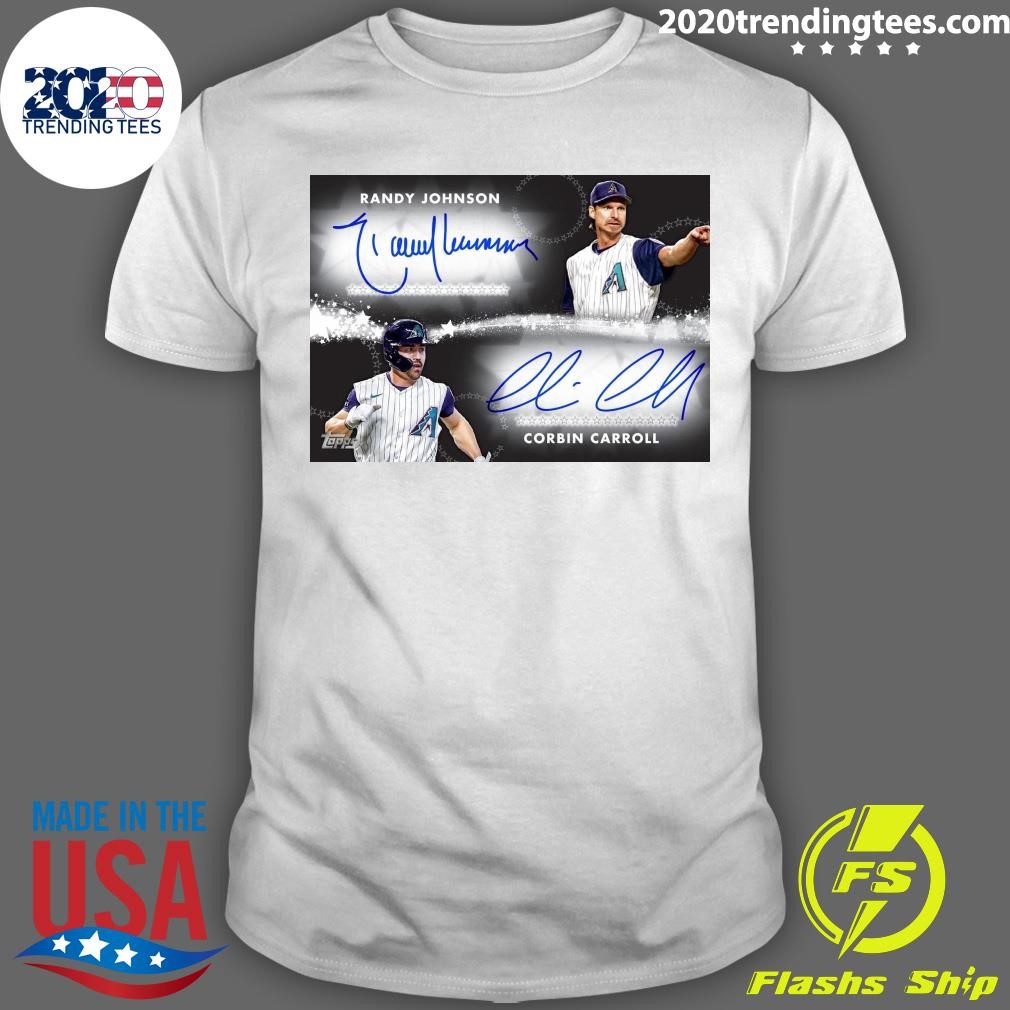 Funny Randy Johnson & Corbin Carroll Signature T-Shirt