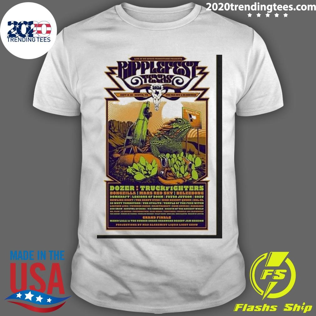 Funny Ripplefest Texas The Far Out Lounge And Stage In Austin Tx Sep 19-22 2024 Poster T-shirt