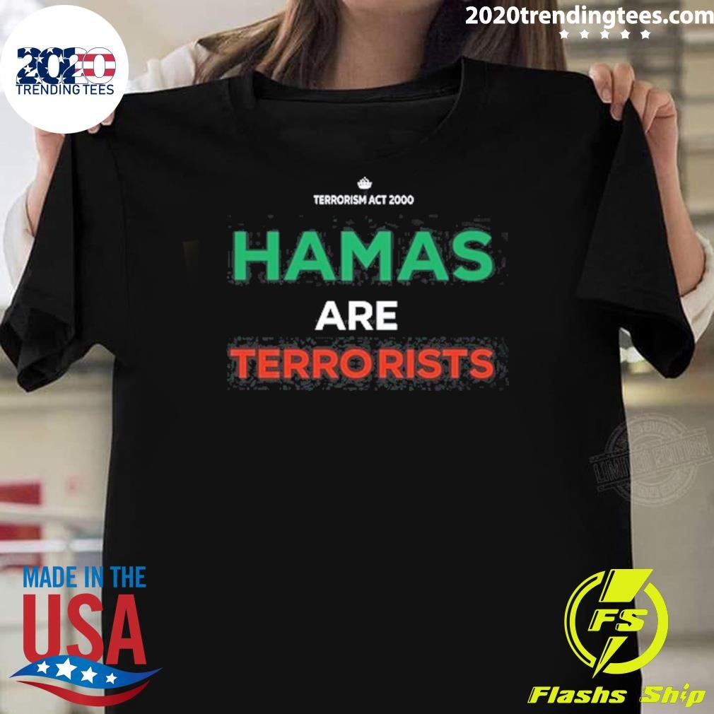 Funny Robert Jenrick Wearing Hamas Are Terrorists T-shirt