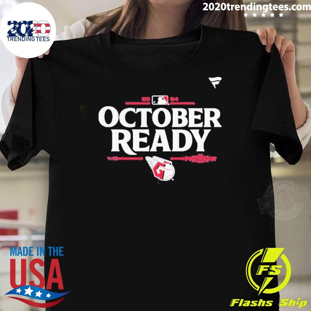 Funny Room Cleveland Guardians October Ready 2024 Mlb Postseason Locker Room T-shirt