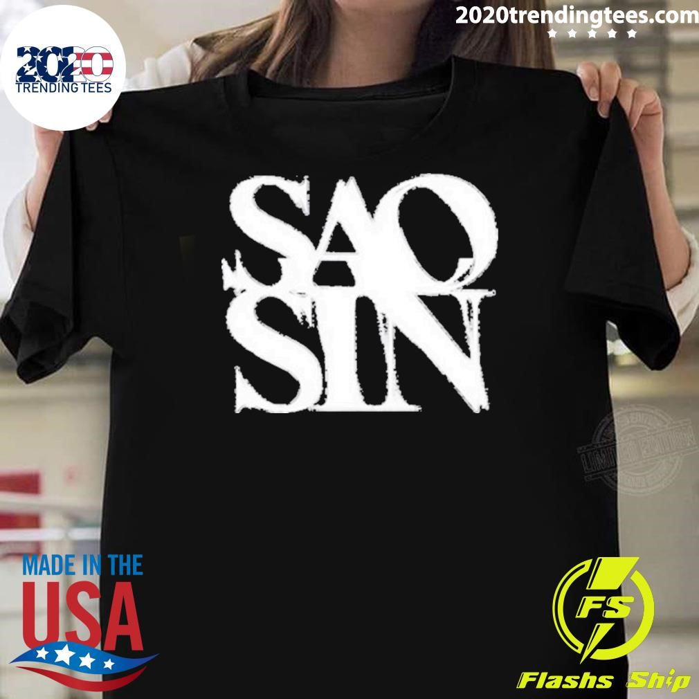 Funny Saosin Stacked T-shirt