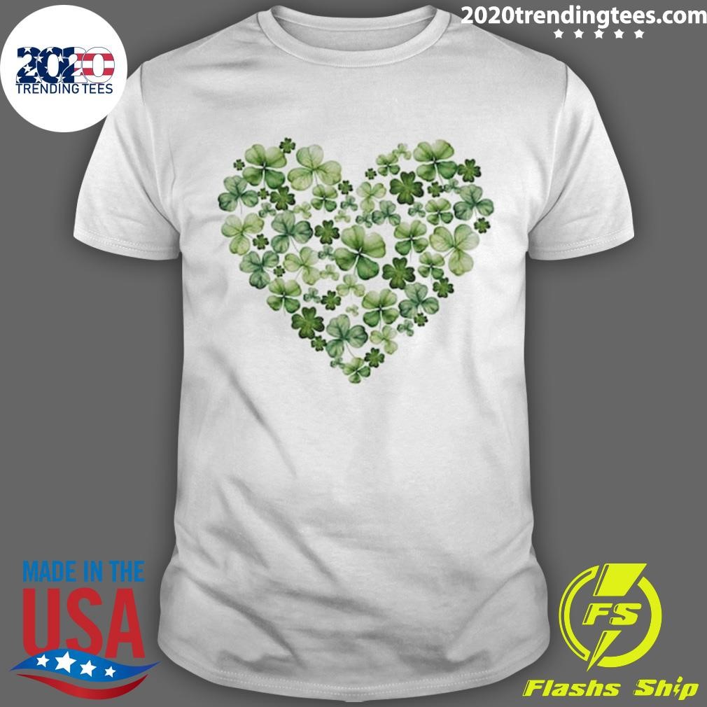 Funny Shamrock Heart St. Patrick’s Day T-shirt