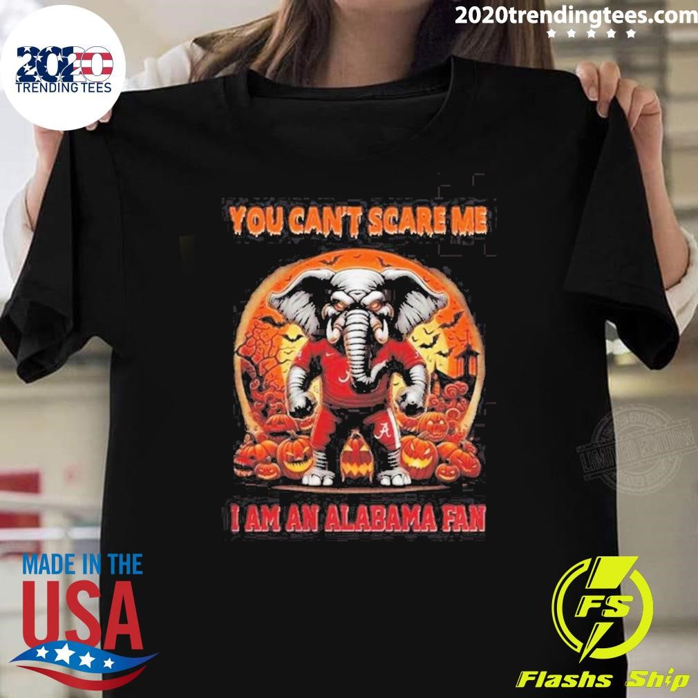 Funny The Red Elephant You Can’t Me I Am An Alabama Crimson Tide Fan Halloween T-shirt