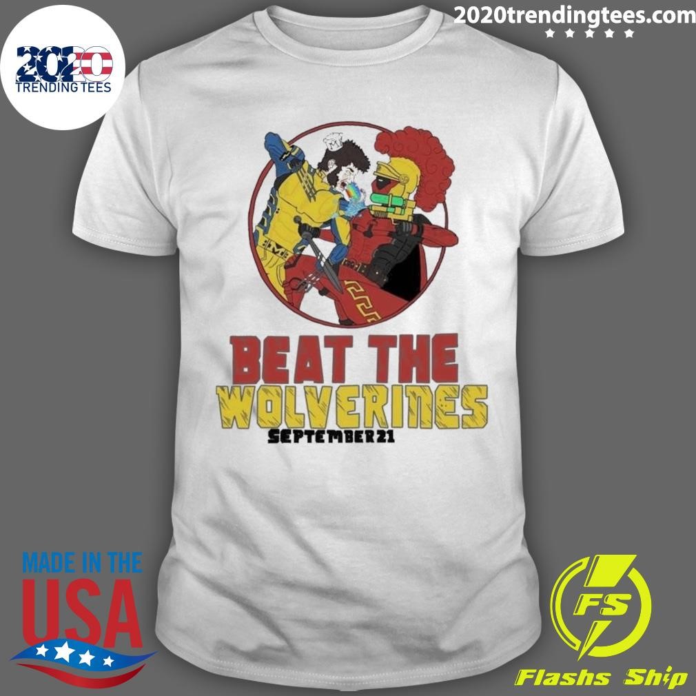 Funny USC Trojans vs Michigan Wolverines Beat The Wolverines September 21-2024 T-shirt