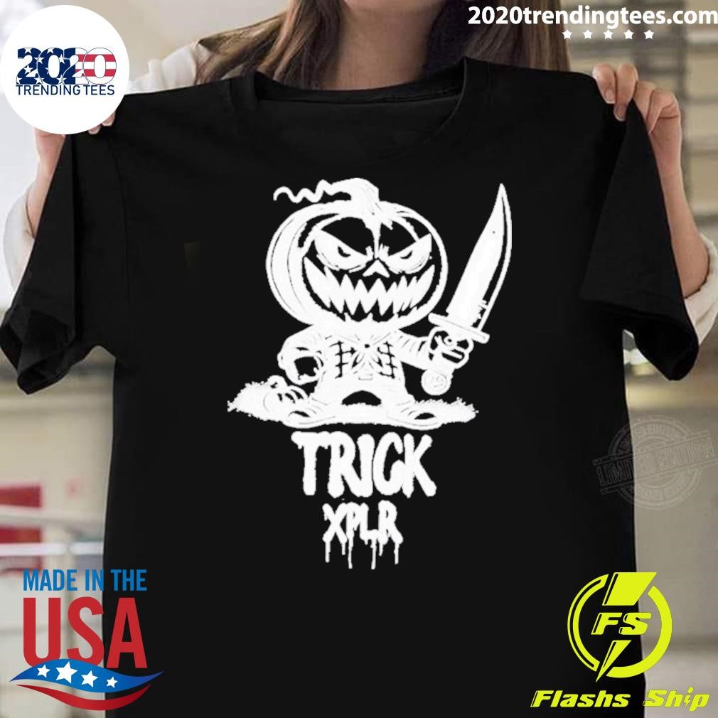 Funny Xplr Trick Or Treat 2024 T-shirt