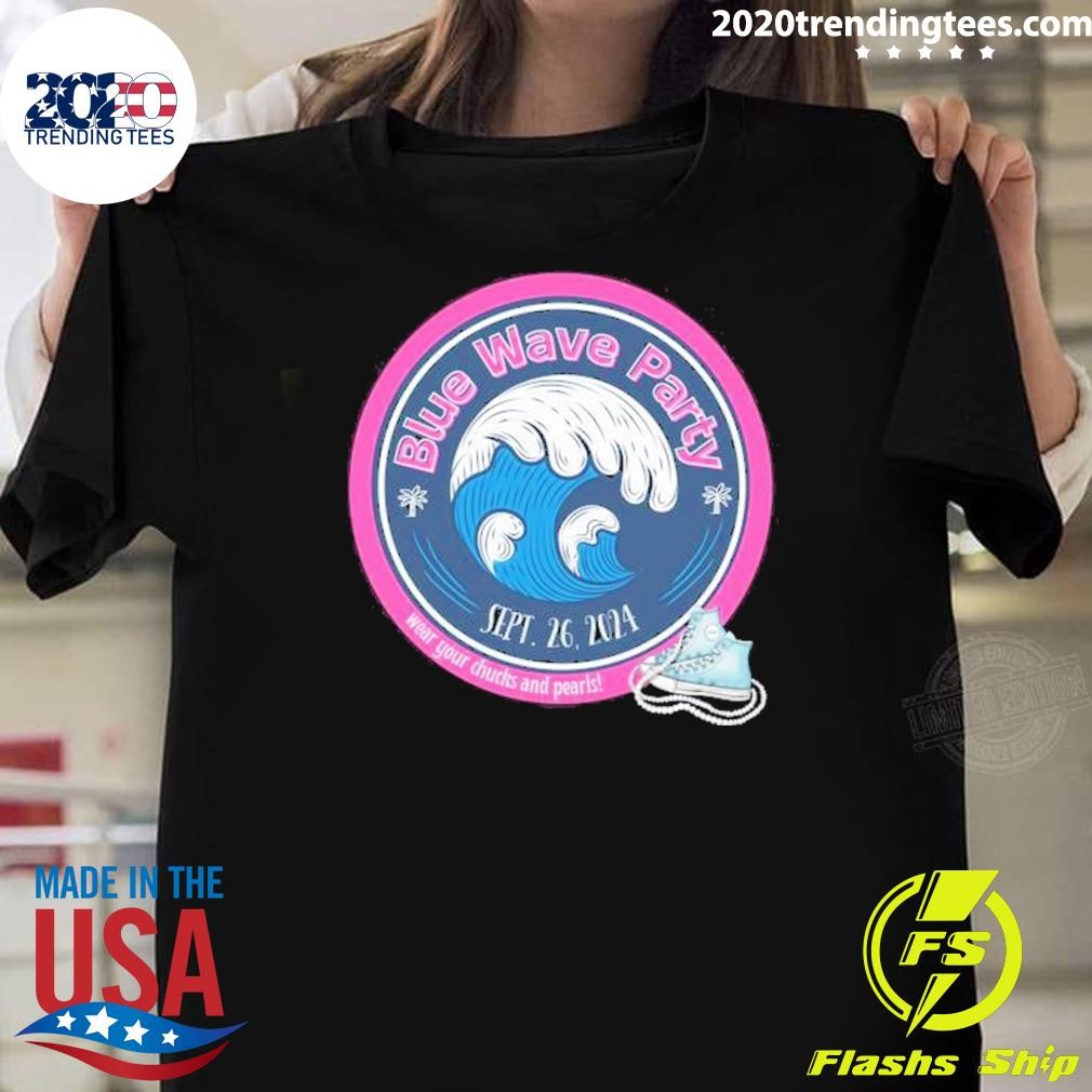 Nice Blue Wave Party Washington County Democratic Party 2024 T-Shirt