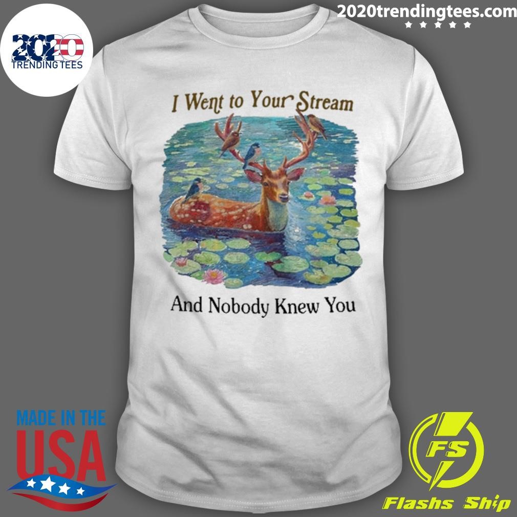 Nice I Went To Your Stream And Nobody Knew You Giraffe T-shirt