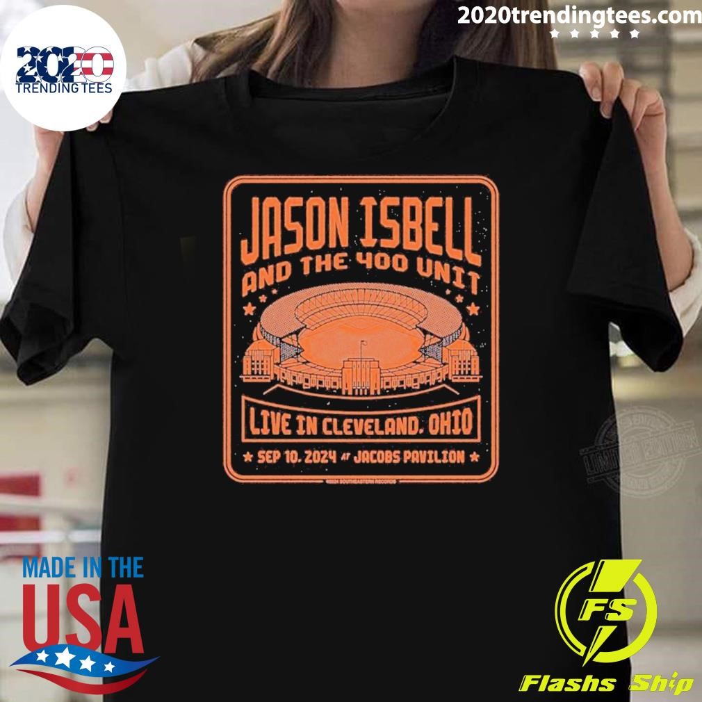 Nice Jason Isbell And The 400 Unit Live In Cleveland, Ohio September 10, 2024 At Jacobs Pavilion T-Shirt