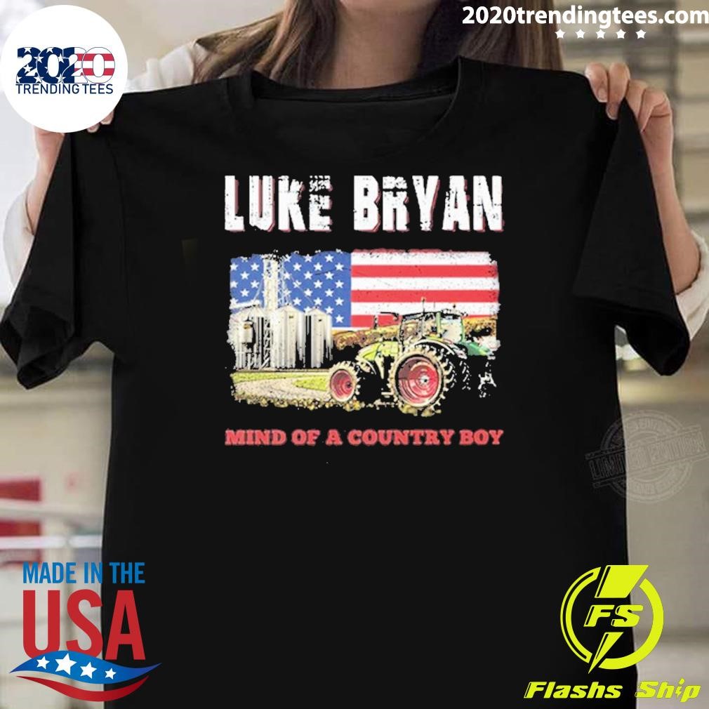 Nice Luke Bryan Mind Of A Country Boy Tour Farm 2024 T-shirt