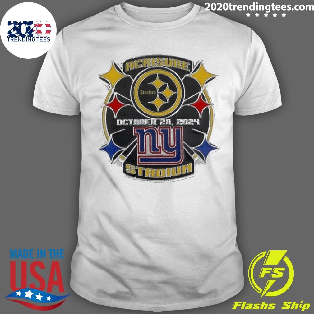 Nice Pittsburgh Steelers Vs New York Giants Gameday Acrisure Stadium October 28 2024 T-shirt