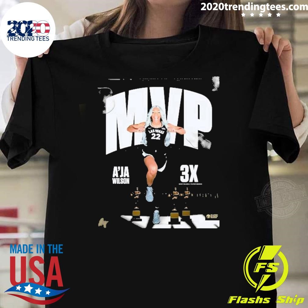 Nice Player Award A’Ja Wilson Mvp 3X Most Valuable 2024 T-shirt