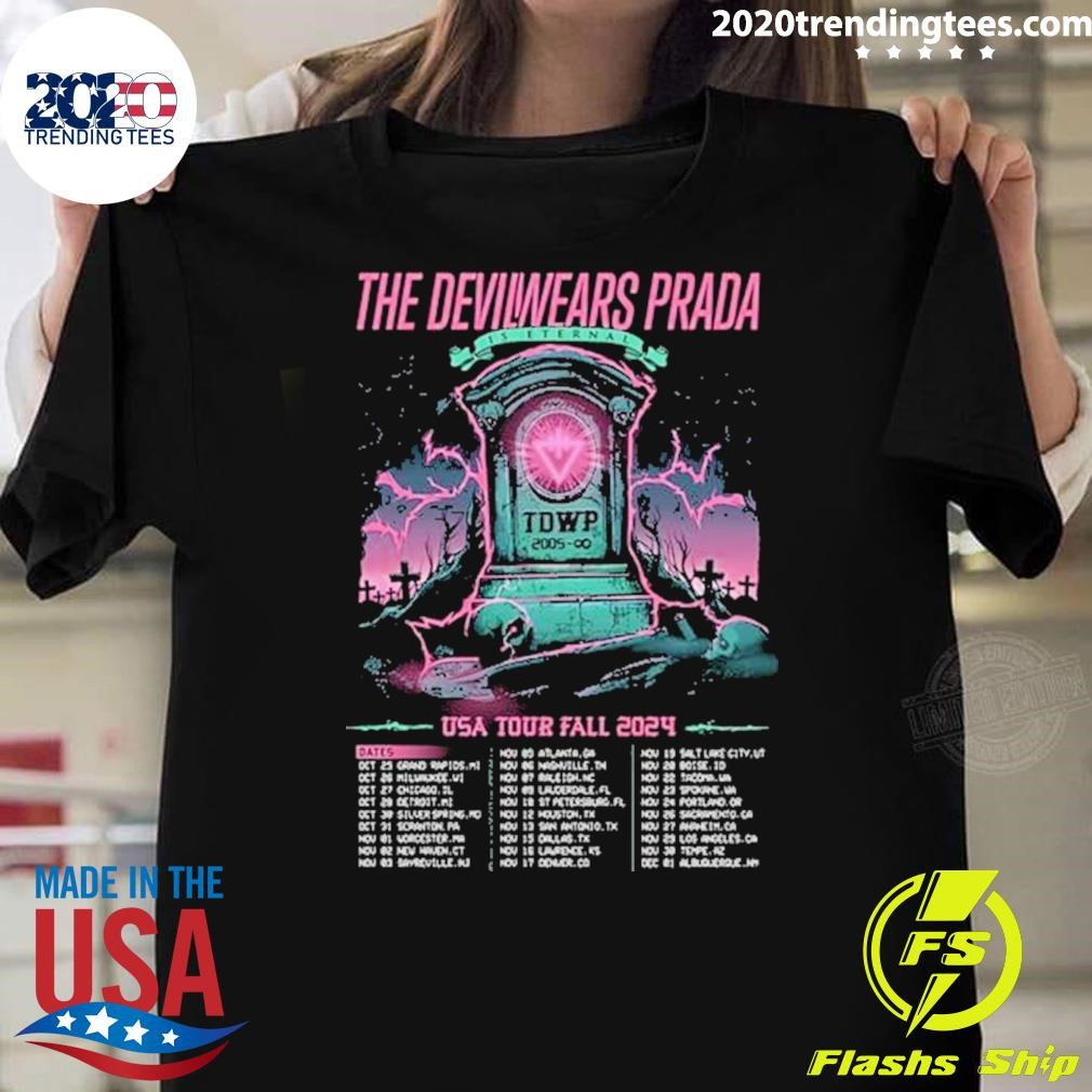 Nice The Devil Wears Prada Usa Tour Fall 2024 Poster T-shirt