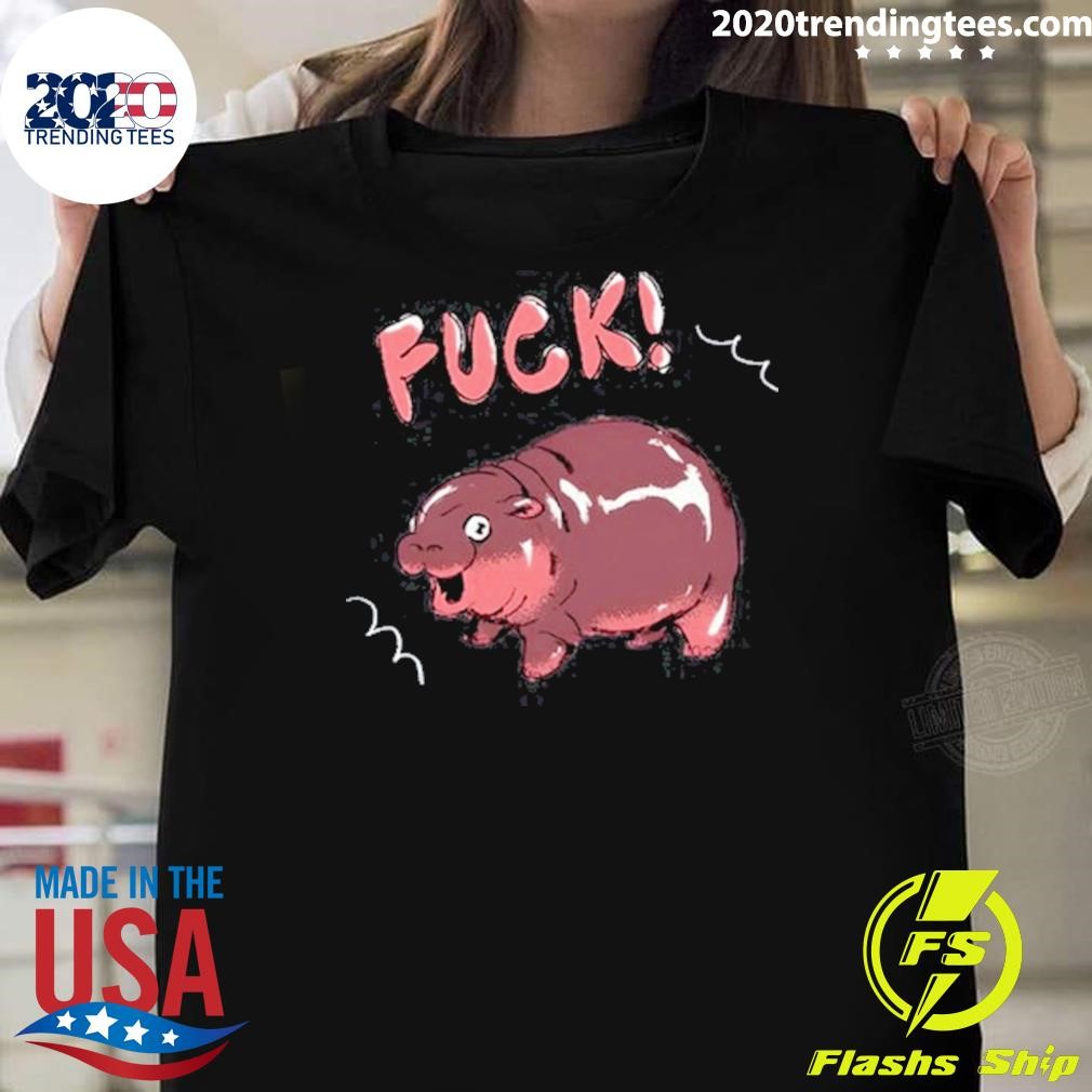 Nice Vrenilee Fuck Moo Deng Hippo T-shirt