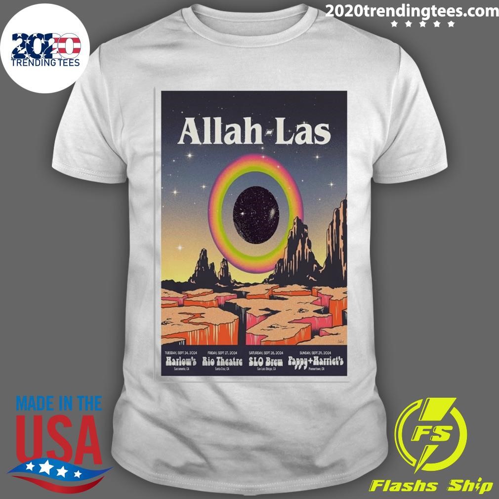 Official Allah Las Sept 24 2024 Harlow's Sacramento CA Tour T-shirt