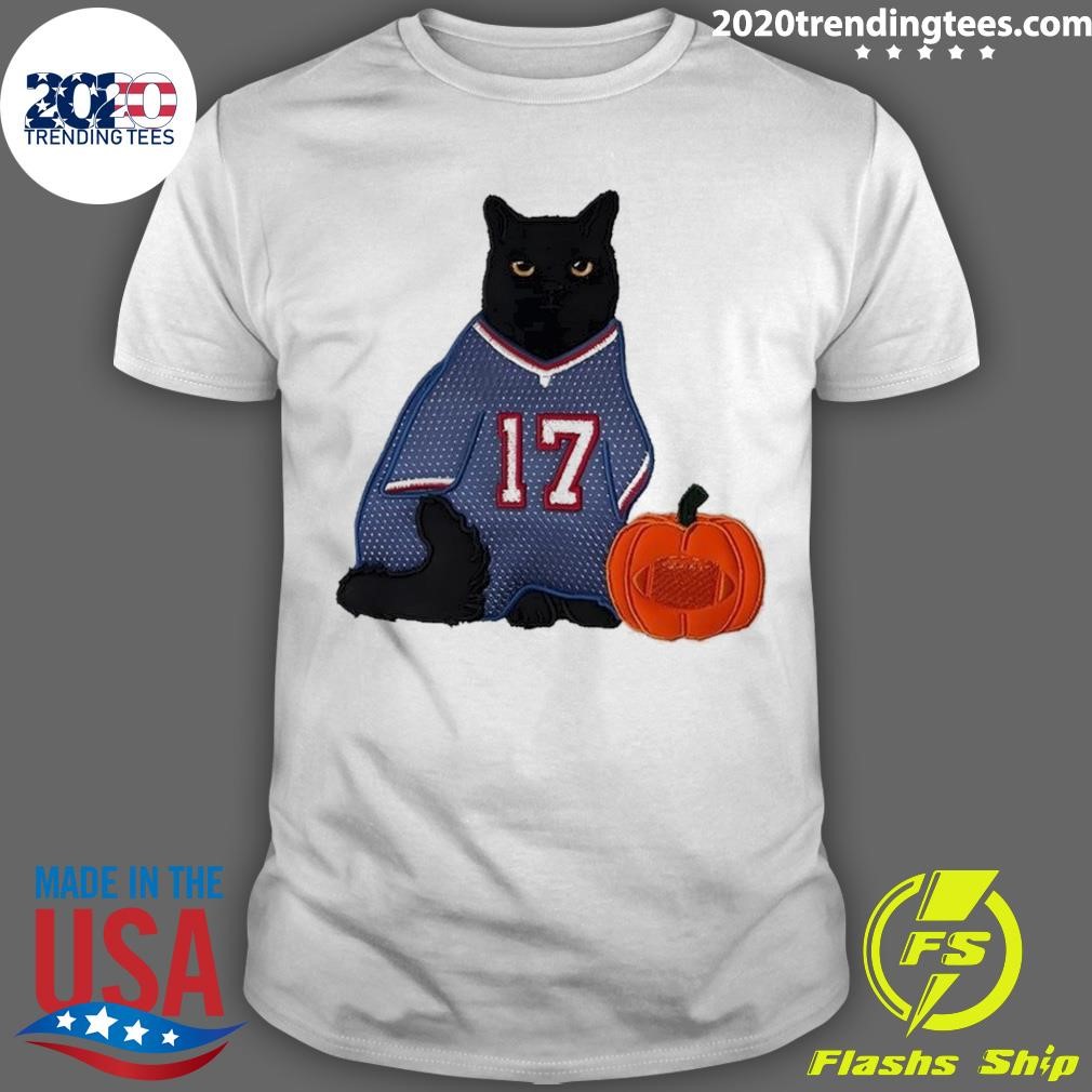 Official Black Cat Buffalo Bills Happy Halloween T-shirt