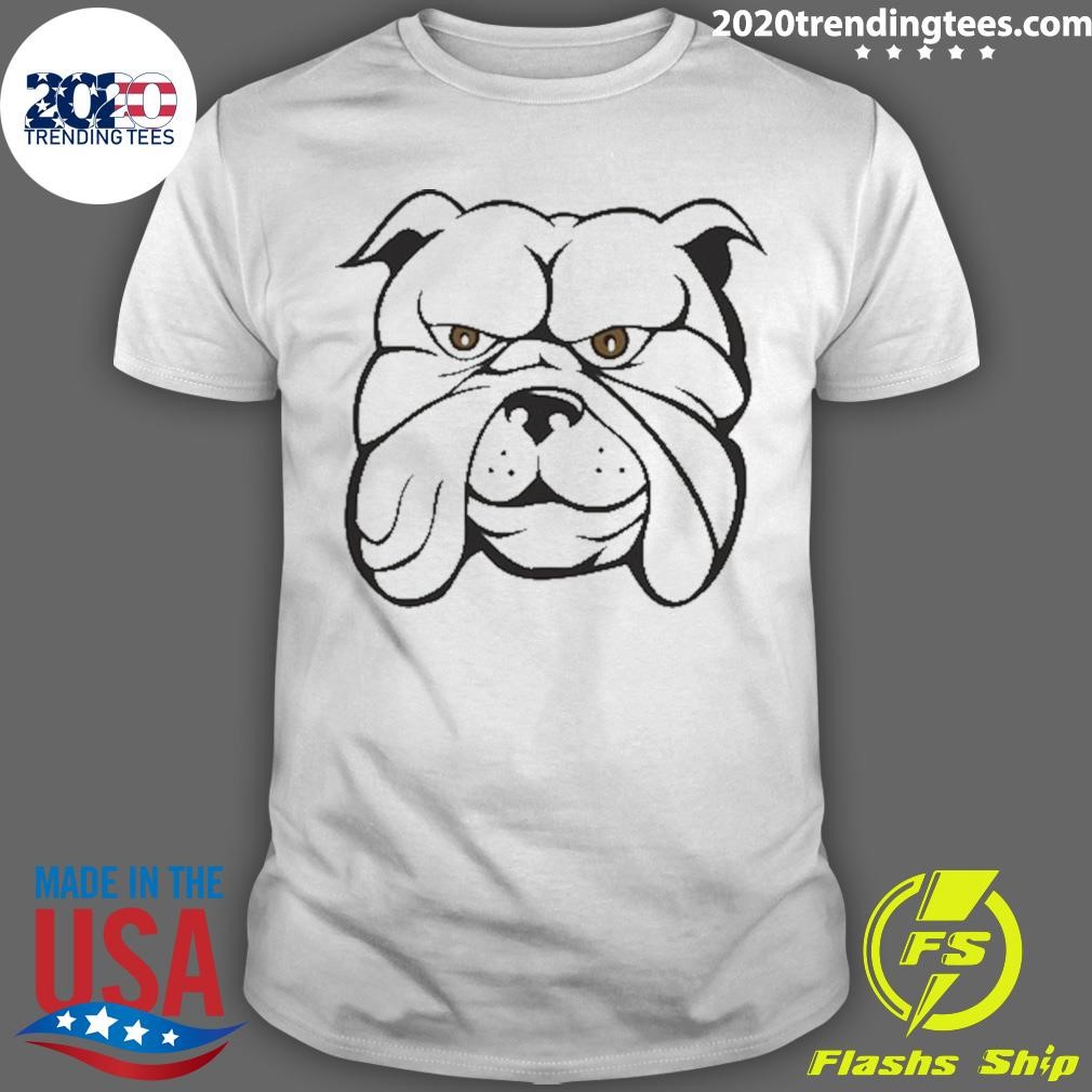 Official Bulldog Head Isolated Cartoon 2024 T-shirt