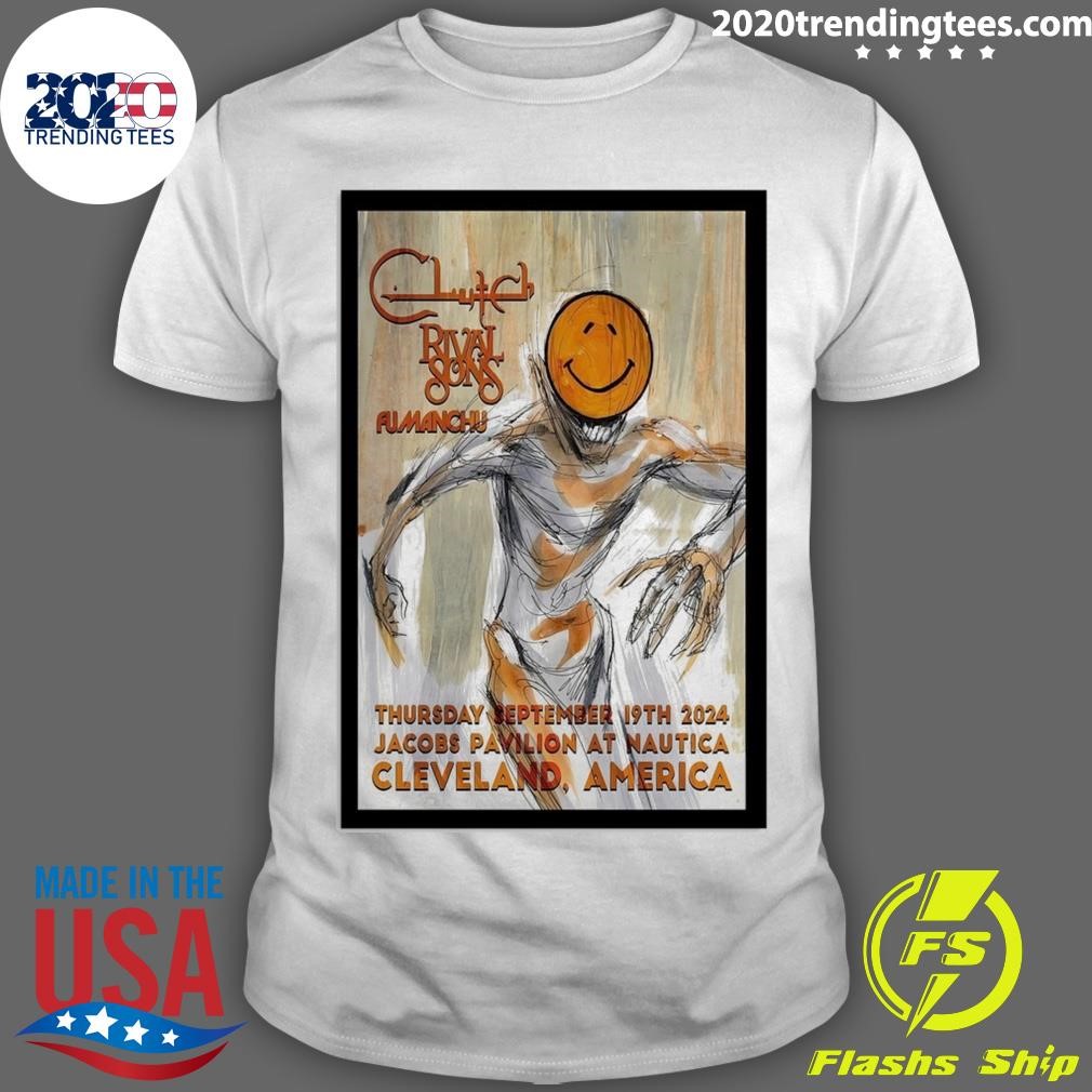 Official Clutch Cleveland, OH September 19 2024 Jacobs Pavilion Concert T-shirt