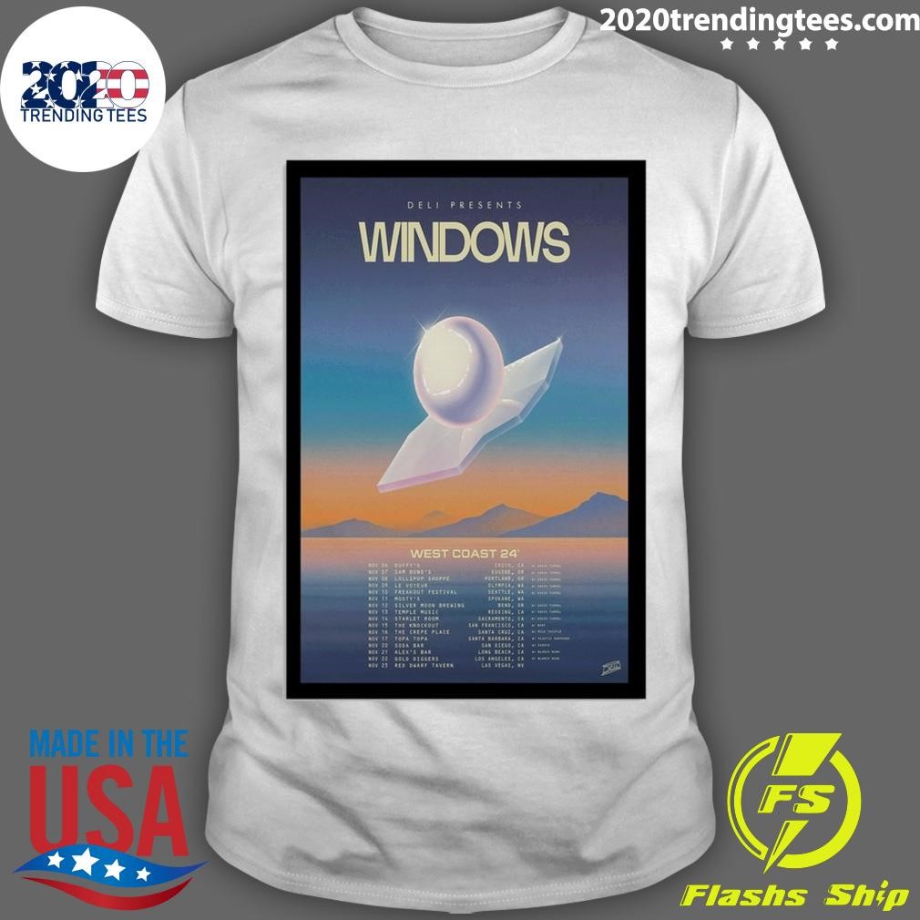 Official Deli Presents Windows West Coast 2024 Poster T-shirt