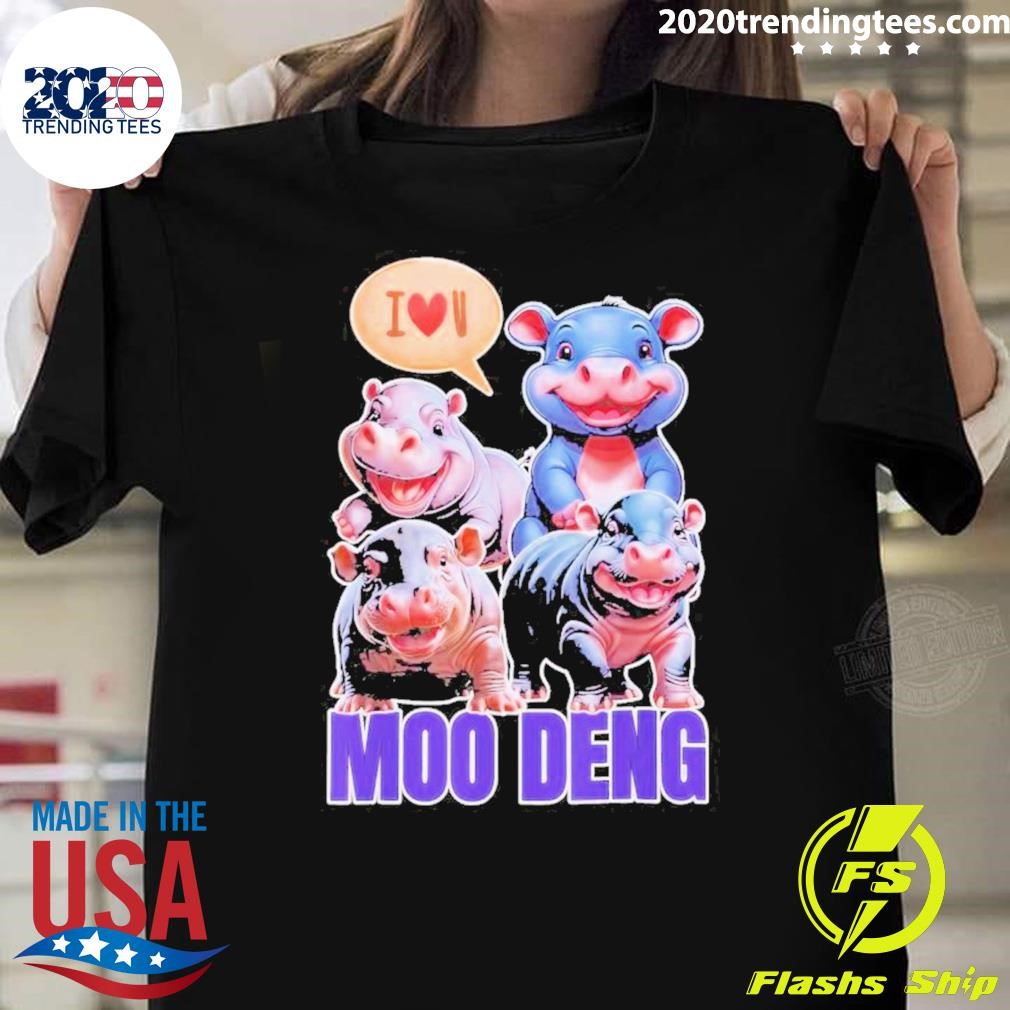 Official Famous Baby Pigmy Moo Deng 2024 T-shirt