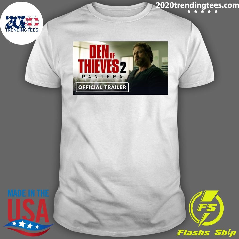 Official Gerard Butler Den Of Thieves 2 Pantera T-shirt