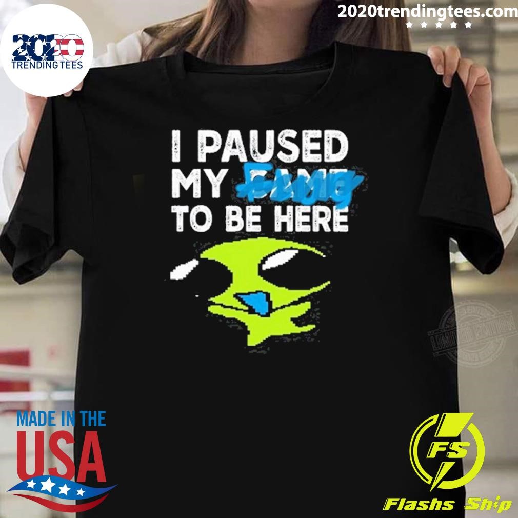 Official I Paused My Flug To Be Here 2024 T-shirt