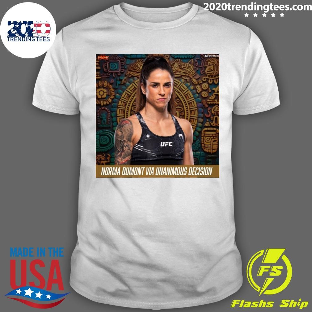 Official Irene Aldana Norma Dumont Via Unanimous Decision T-Shirt