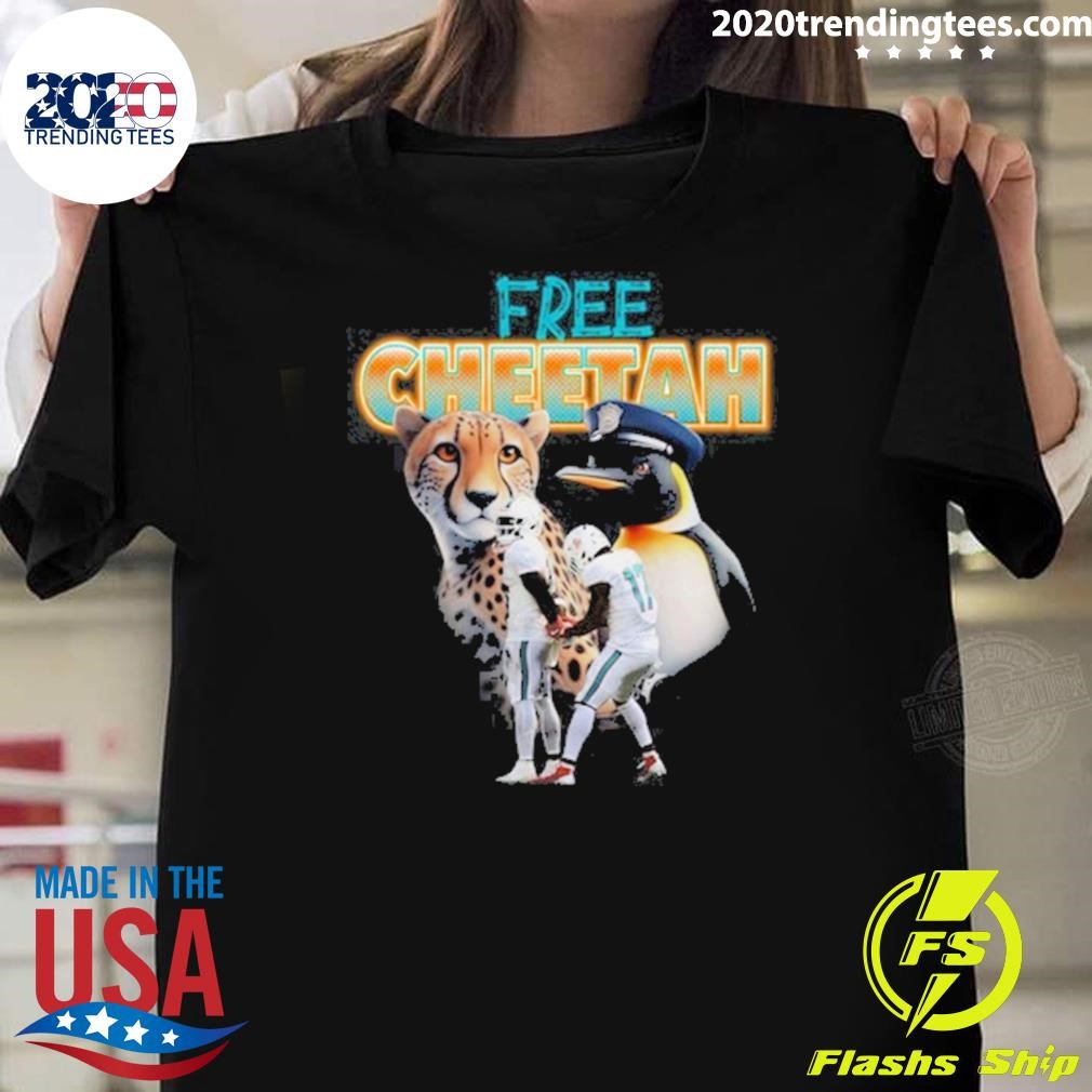 Official Jaelan Phillips Tyreek Hill Free Cheetah 2024 T-shirt